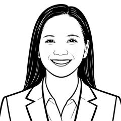 Line-drawn portrait of Wynona N.